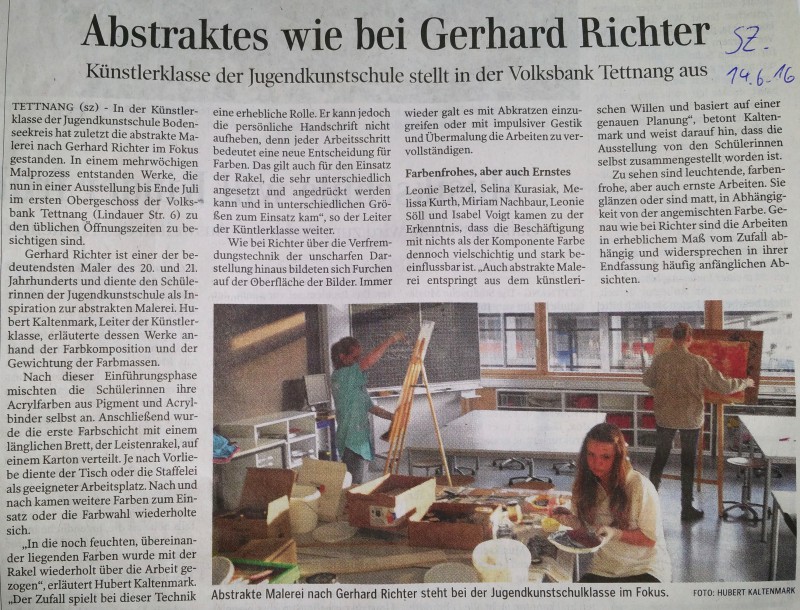 Danke an Hubert Kaltenmark für die wunderbaren Ausstellungen!!!